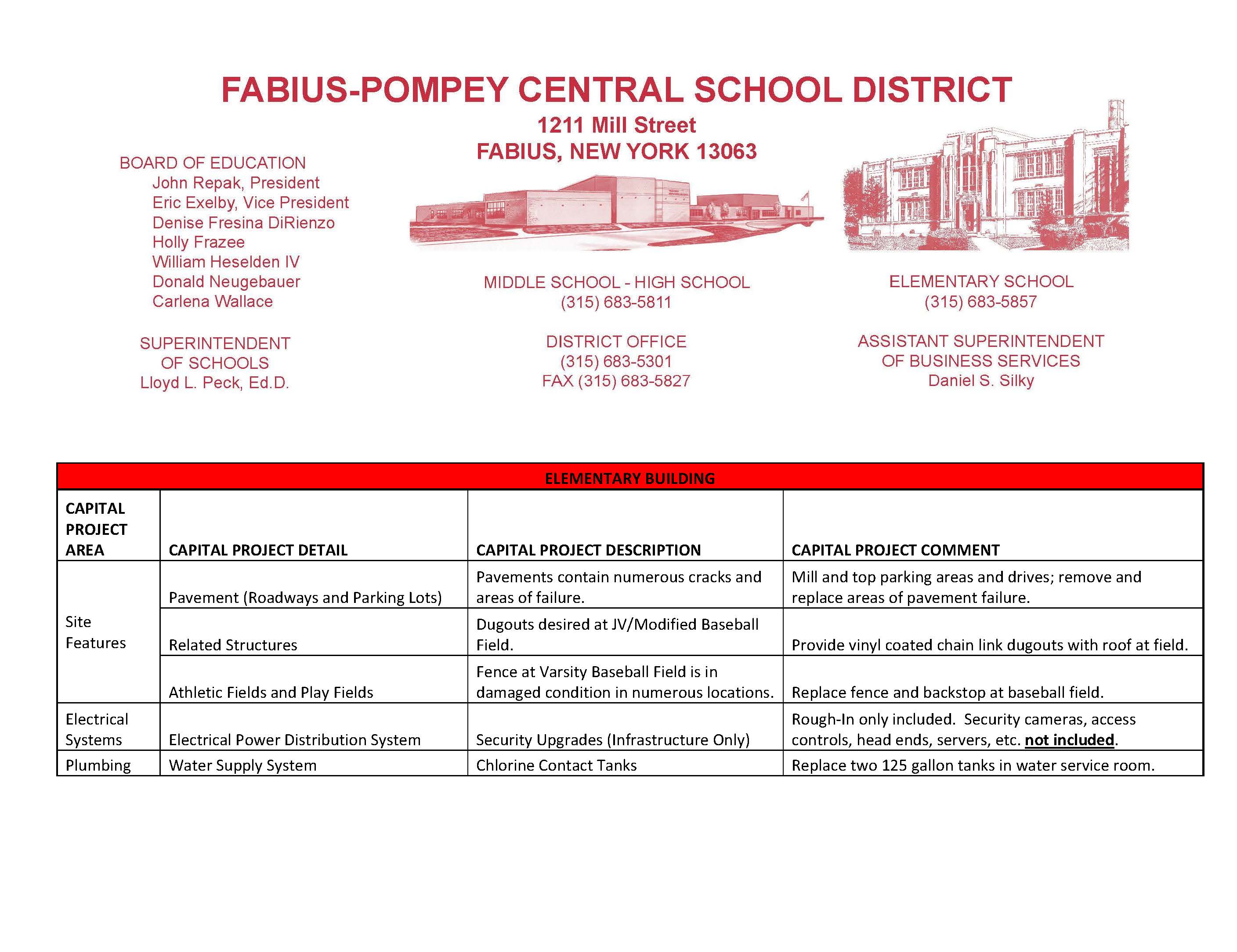 Capital Project Vote Project 2026 Fabius Pompey School District